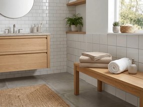 Cearsaf din bumbac STANDARD 140x240 cm, bej