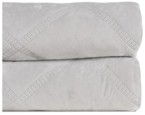 Cuvertură crem matlasată din catifea 180x260 cm – Ixia