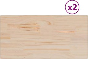 vidaXL Blaturi masă 2 buc. 90x45x1,7 cm dreptunghiulare lemn masiv pin