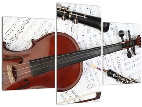 Tablou - Unelte muzicale (90x60 cm)