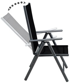 Deuba Set de grădină Bern 1+8 din aluminiu - antracit WPC