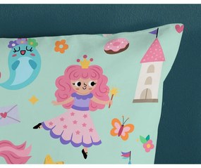 Lenjerie de pat pentru copii verde-mentă din bumbac pentru pătuț 100x135 cm Fantastic – Good Morning