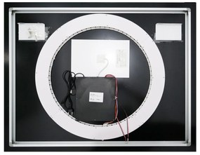 🪞 Oglindă LED cu Touch și Funcție Dezaburire, 3 Tipuri de Lumină – 100x80 cm, Model J193-10080 Smack