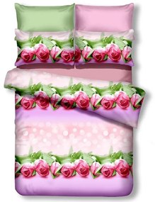 Lenjerie de pat din microfibra EMERALD FRANCESCO roz Dimensiune lenjerie de pat: 2 buc 80 x 80 cm | 200 x 220 cm
