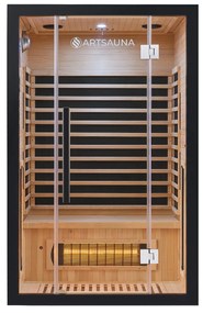 Infračervená sauna Skara čierna s technológiou Dual