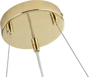 Lustra suspendata cu elemente decorative ceramice albe LEAF