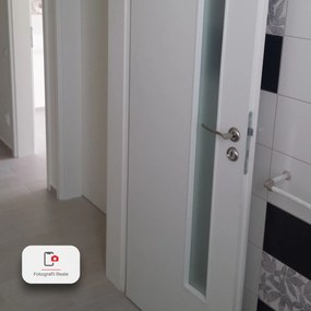 Usa HDF cu toc reglabil din MDF PAL - Colectia GOLD 1.4 - Culoare Alb Toc fix drept 90mm, Alb, Folie Decor