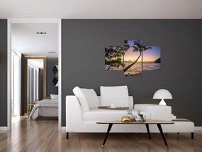 Tablou cu palmier pe plajă (90x60 cm)