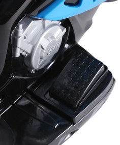 HOMCOM Moto electrică pentru copii 3 roți 6V 2,5 Km/h efecte luminoase și sonore încărcare maximă 20 kg BMW S1000 RR albastru | Aosom Romania