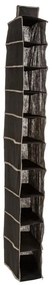 Organizator pentru agățat pantofi DRESSING, 30x15x120 cm, negru