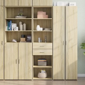 vidaXL Dulap înalt, stejar sonoma, 50x42,5x185 cm, lemn prelucrat