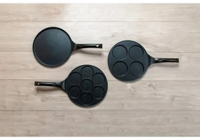 Tigaie pentru clătite KITCHISIMO, 26 cm, neagră