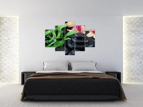 Tablou - Pietre și orhidee (150x105 cm)