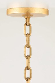Lustra Suspendata din Franghie Lampakanai, Design Lux, auriu, Woodlawn