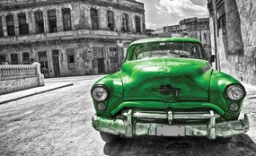 Fototapet - Mașina Vintage Cubaneză (152,5x104 cm)