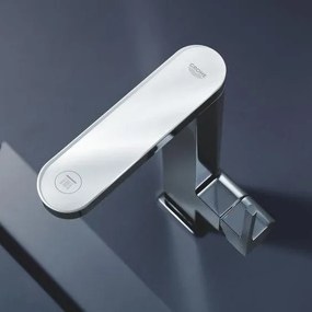 Baterie chiuveta baie Grohe Plus, pipa pivotanta si afisaj LED, marime M