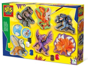 Set creativ de copii cu mulaj si pictura - Creaturi mitice