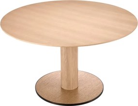 Masa rounda design LUX Astro 132cm, Natural oak
