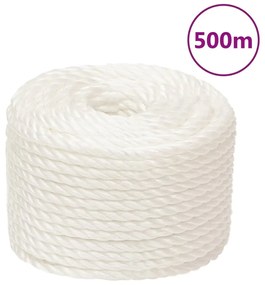 Franghie de lucru, Alb, 12 mm, 500 m, polipropilena 1, Alb, 500 m, 12 mm