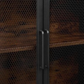 Comodă FIRA negru/maro