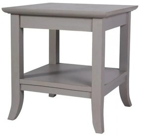 Noptiera gri, din lemn de pin, aspect rustic
