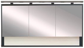 Dulap cu oglindă de perete Luna 120, antracit