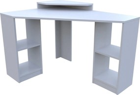 Birou de colt FLOATING, alb, PAL melaminat, 120x90x77 cm