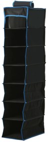 Organizator textil pentru dulap, 7 rafturi, 30 x 17 x 84 cm