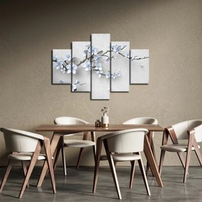 Tablou cu flori albastre (150x105 cm)