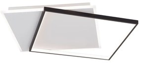 Plafoniera LED design slim EMANUEL negru/alb