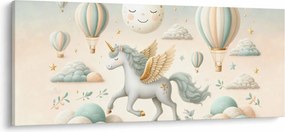 Tablou - Unicorn fericit (120x50 cm)