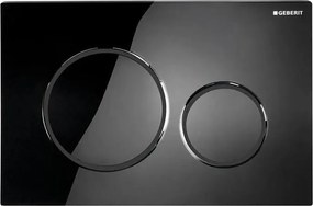 Geberit 115.882.DW.1 - Plăcuță de comandă Sigma20, 24,6 x 16,4 cm, negru