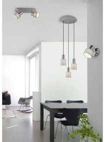 Lustră pe cablu WAILER 3xGU10/5W/230V gri Trio