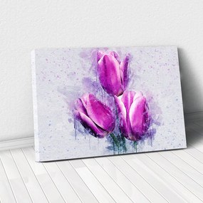 Tablou Canvas -Lalele violet 80 x 125 cm