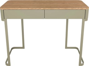 Masa toaletă Elivo 110 cm cu sertare pe cadru - eucalipt / stejar baltic dune