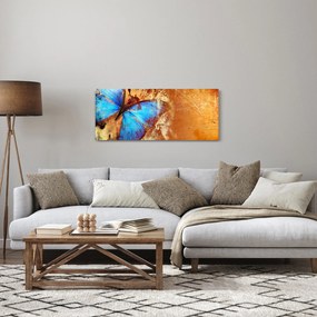 Tablou - Fluture albastru (120x50 cm)