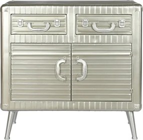 Bufet vintage din metal, "Silver"