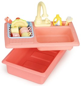 Chiuvetă de bucătărie umplută cu apă cu robinet 12 jucării suplimentare pentru copii