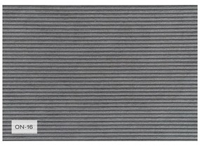 Colțar gri extensibil cu tapițerie din catifea reiată (colț dreapta) Lazy Lukka – Miuform