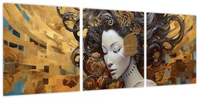 Tablou - Luminozitate (cu ceas) (90x30 cm)