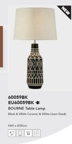 Veioza/Lampa de masa design decorativ Bourne