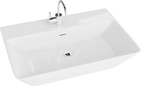 Lavoar pe blat Rune Eskil Grande dreptunghiular 60 cm alb lucios