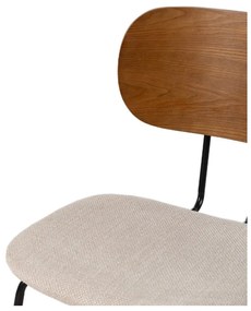 Scaune de dining maro/crem 4 buc. Cleo – Ixia