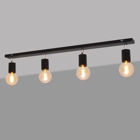 Spot TUNE 4xE27/20W/230V negru