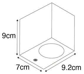 Aplică vintage auriu antic din plastic - Baleno