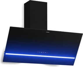 Klarstein Hota înclinată Illuminosa | Mod de evacuare și recirculare | Design minimalist | 818 m³/h | 90 cm