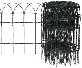 Gard delimitare grădină fier vopsit electrostatic 25 x 0,4 m