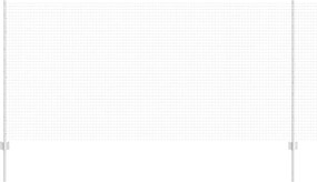 vidaXL Gard cu Stâlp Argintiu 1,2 x 50 m Oțel