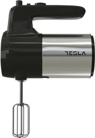 La mâna a doua: Mixer de mana Tesla MX301BX, 300W, 5 viteze, Turbo, Inox/Negru