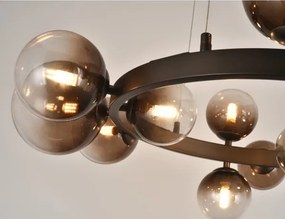 Brilagi - Lustră LED suspendată cu cablu MILLA 15xG9/3W/230V maro/maro fumuriu
